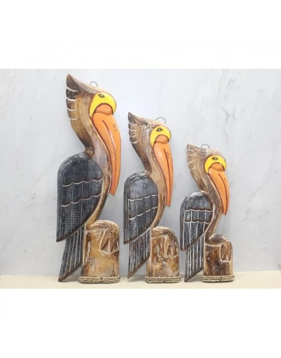 Ahşap 3lü Pelikan Seti