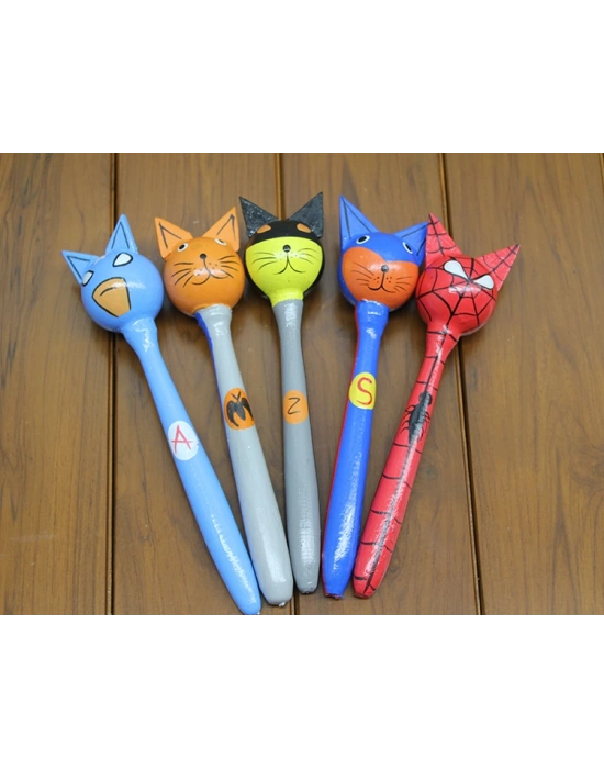 Ahşap 5li Marakas Seti Model 1