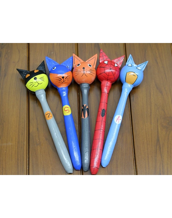 Ahşap 5li Marakas Seti Model 2