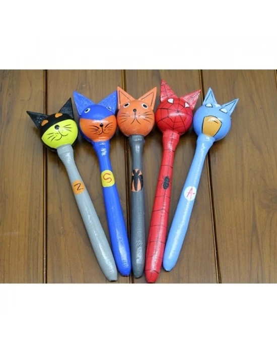 Ahşap 5li Marakas Seti Model 2