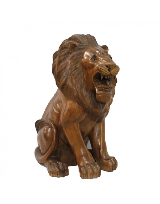 Ahşap Aslan Figürü 50 cm