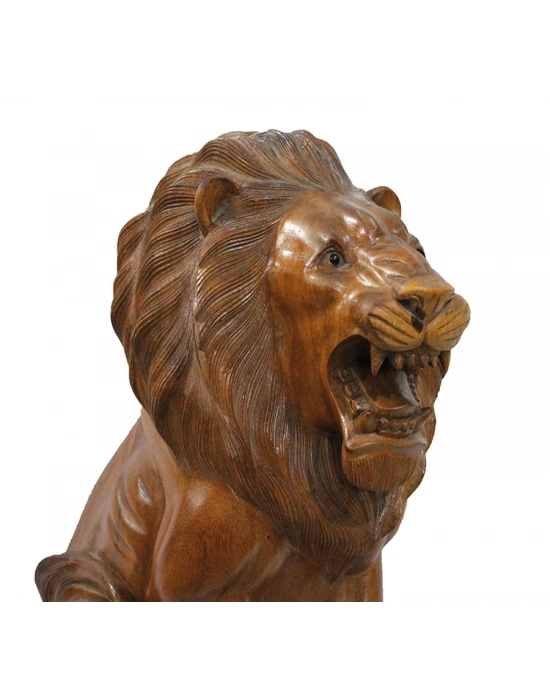 Ahşap Aslan Figürü 50 cm