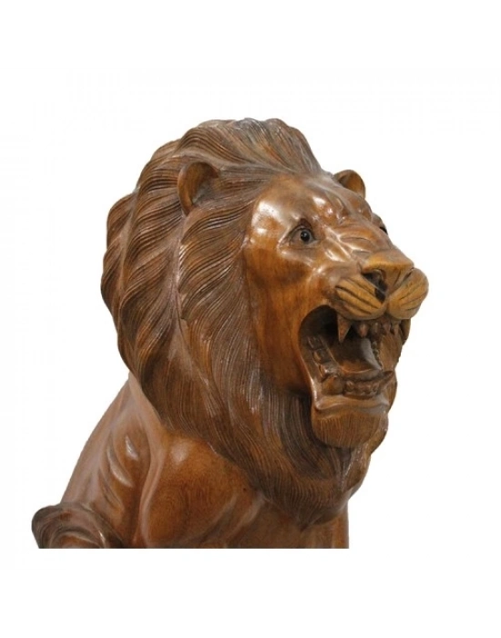 Ahşap Aslan Figürü 50 cm