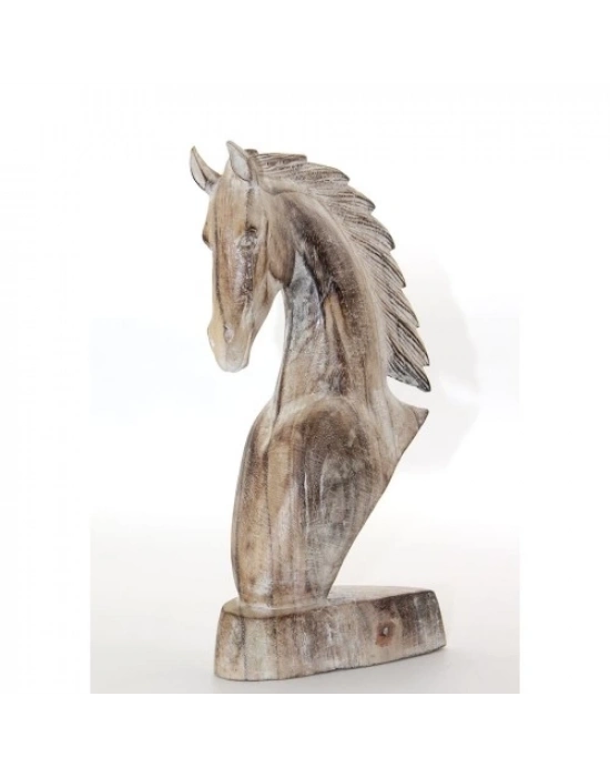 Ahşap At Büstü 30 cm