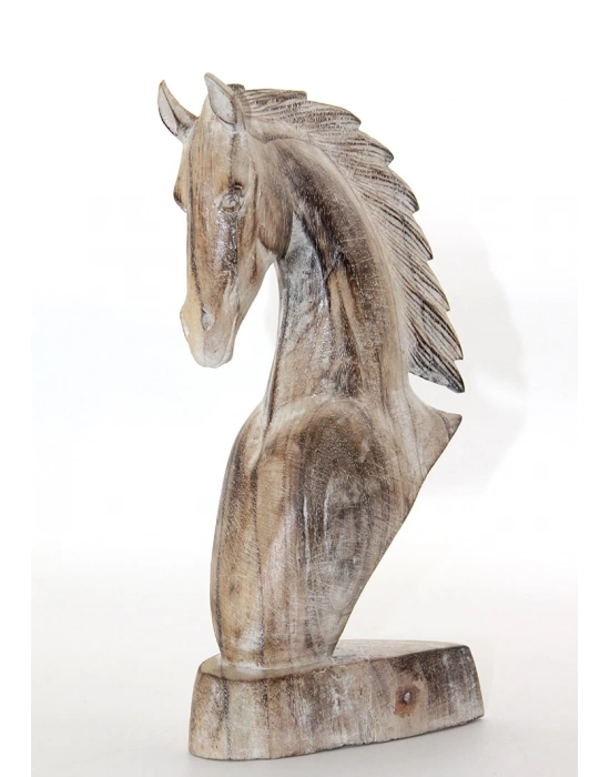 Ahşap At Büstü 30 cm