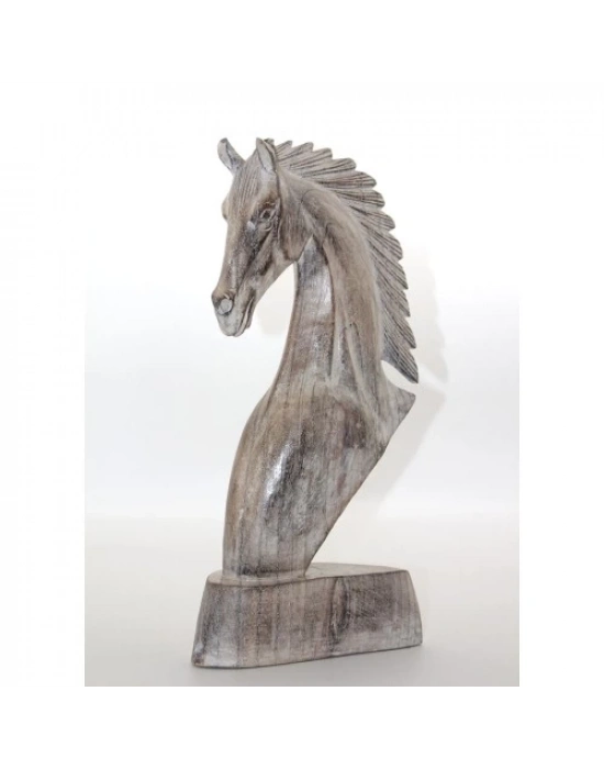 Ahşap At Büstü 40 cm