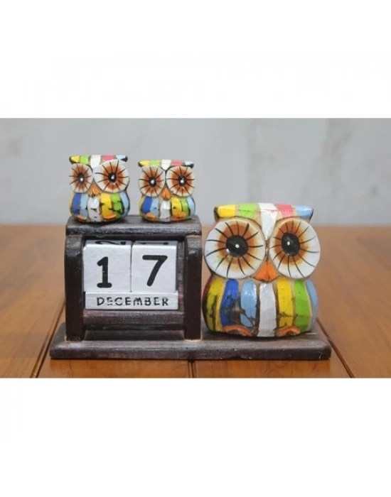 Ahşap Baykuş Takvim Model 2