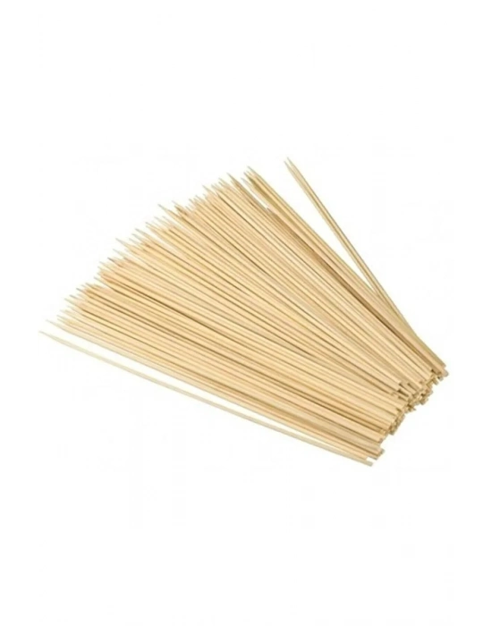 Ahşap Çöp Şiş Çubuğu 25 Cm - 50 Adet