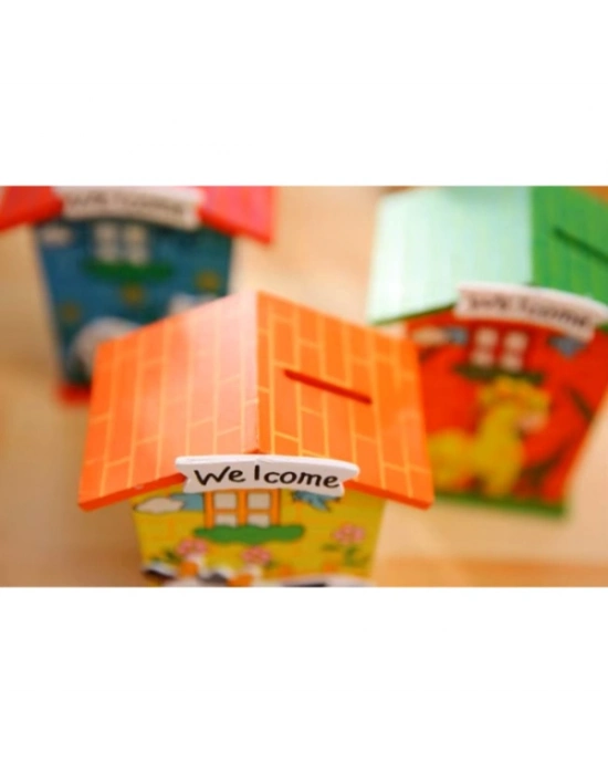 Ahşap Ev Tasarımlı Kumbara