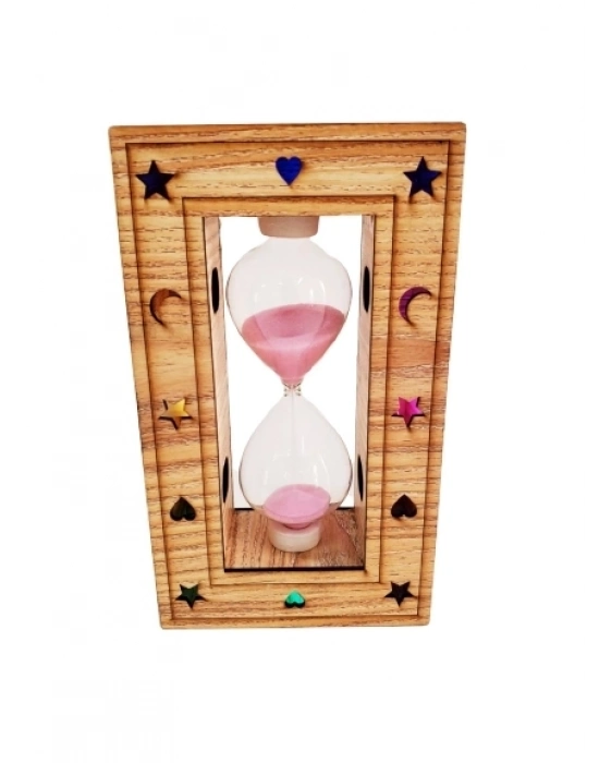 Ahşap Işıklı Kum Saati