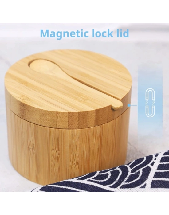 Ahşap Kaşıklı Baharatlık