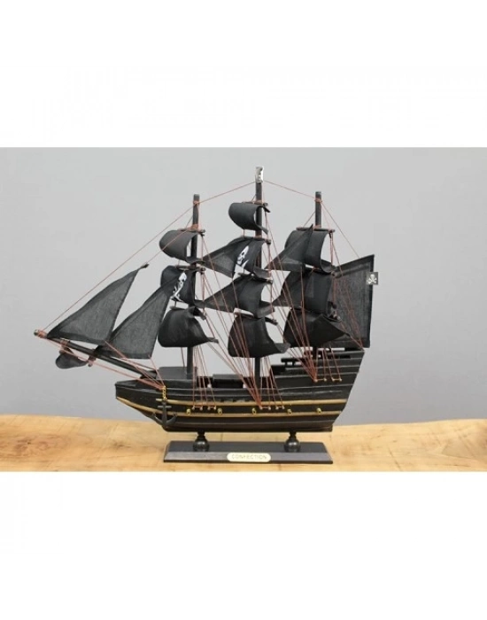 Ahşap Korsan Gemisi 35x40 cm