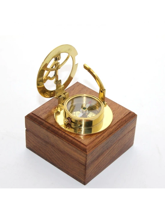 Ahşap Kutulu Pusula Model 10