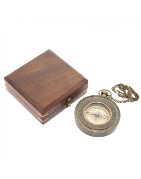 Ahşap Kutulu Pusula Model 4