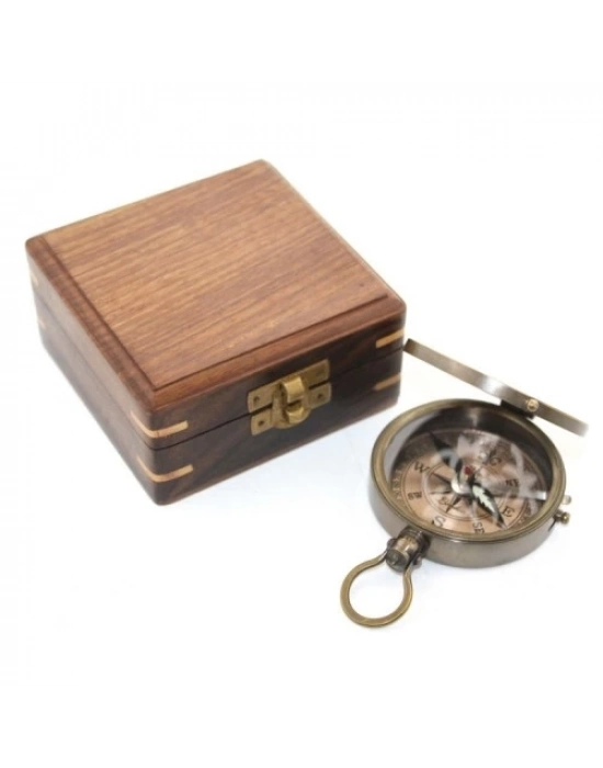 Ahşap Kutulu Pusula Model 6