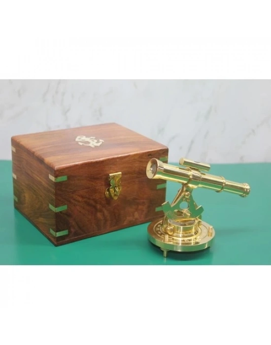 Ahşap Kutulu Pusulalı Dürbün