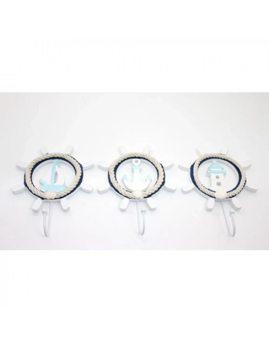 Ahşap Marin Dümenli Askılık