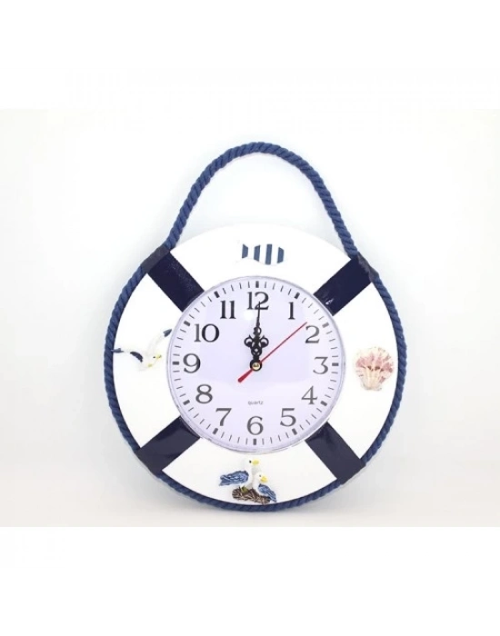 Ahşap Marin Duvara Asmalı Saat