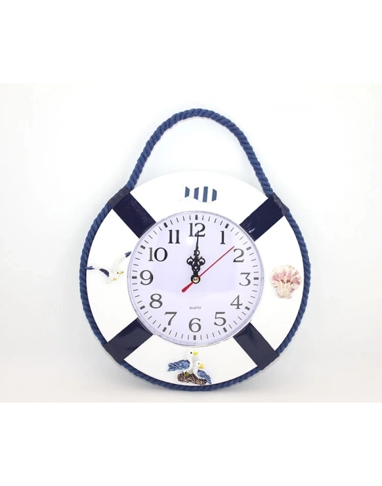 Ahşap Marin Duvara Asmalı Saat Alk2460