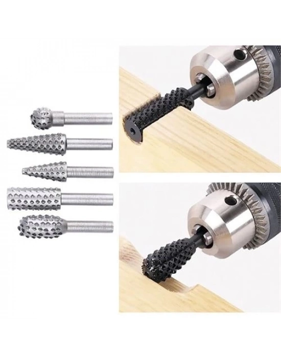 Ahşap Oyma Törpü Seti Tungsten