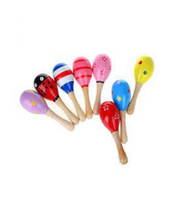 ® Ahşap Renkli 7 Adet Çocuk Müzik Aleti Eğitim