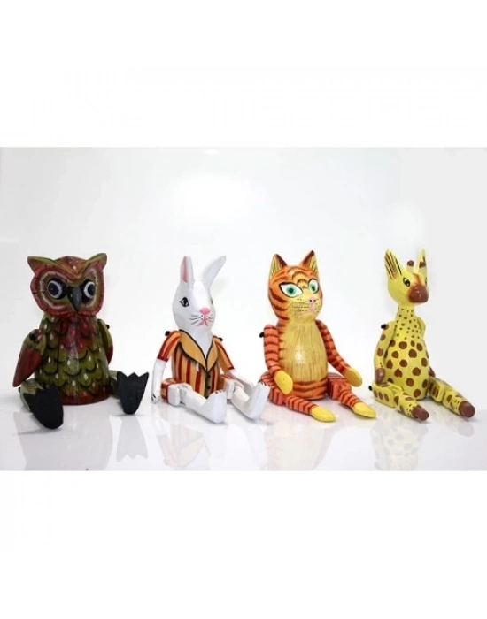 Ahşap Sallanan Hayvan Figürü Model 2