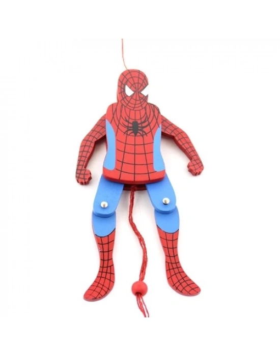 Ahşap Sallanan Örümcek Adam Figürü