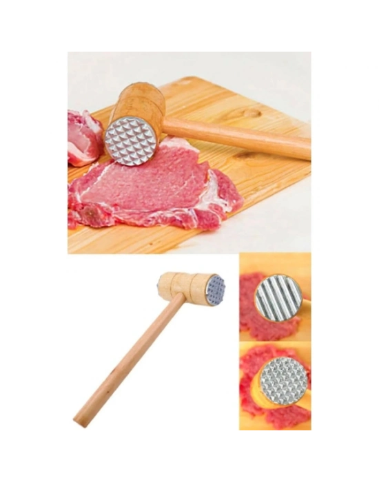 Ahşap Saplı Et Dövme Çekici