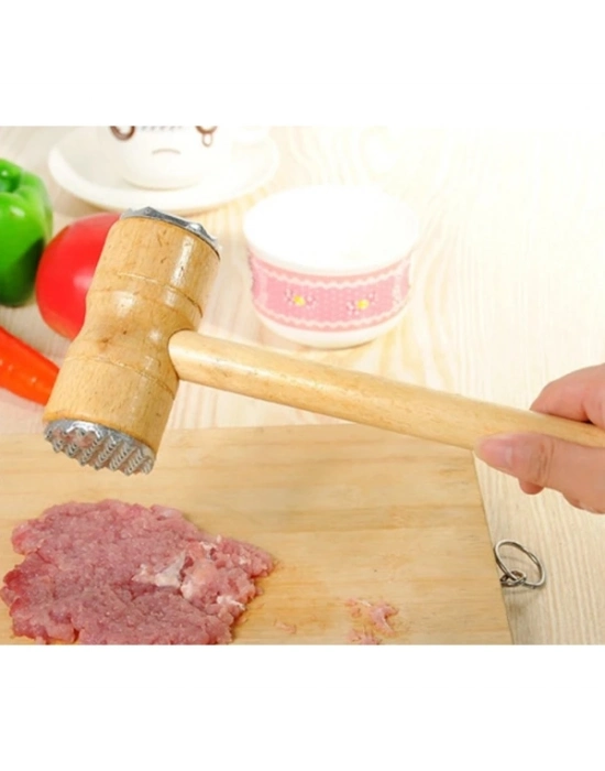 Ahşap Saplı Et Dövme Çekici