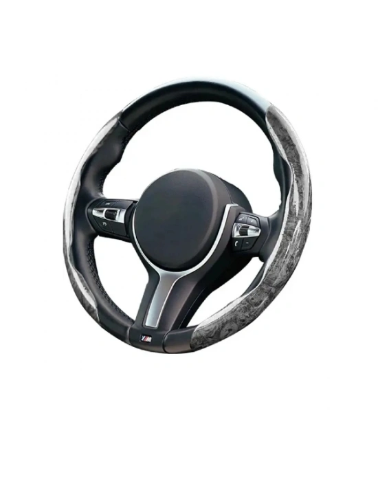 Ahşap Tasarımlı Direksiyon Simidi Koruma Kılıfı 2 li