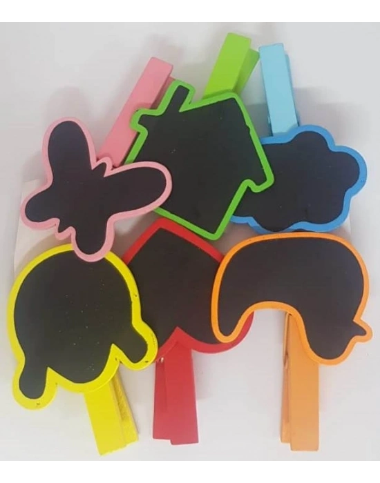 Ahşap Yazı Tahtalı Mandal Seti