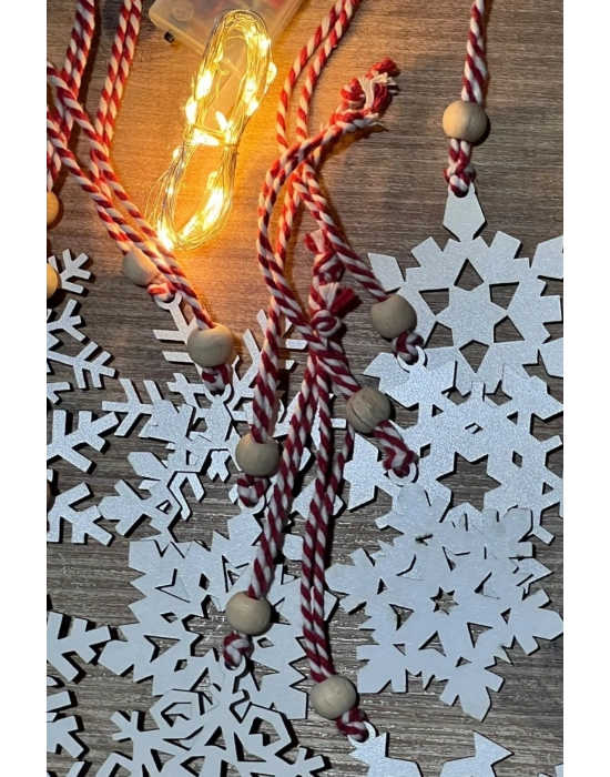 ® Ahşap Yılbaşı Ağaç Süsü-BY15