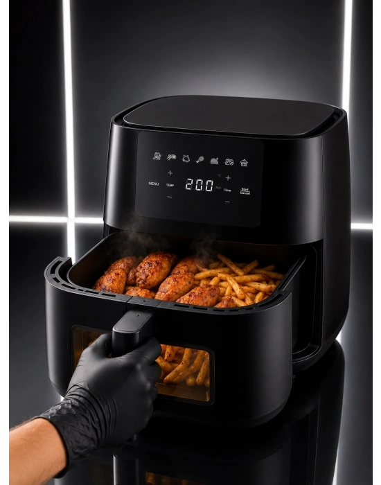 Air Fryer Mutfak Pişirme Cihazı Çok Programlı Dokunmatik
