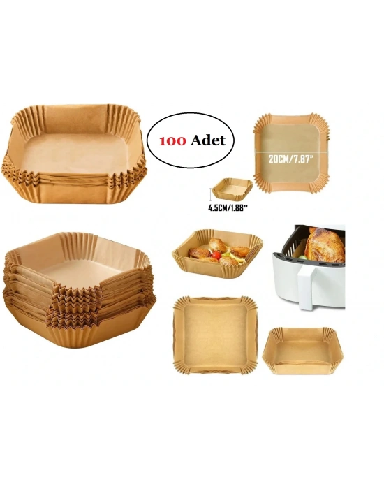 Airfreyer Fritöz Kağıdı Kare Xl / Xxl 100lü