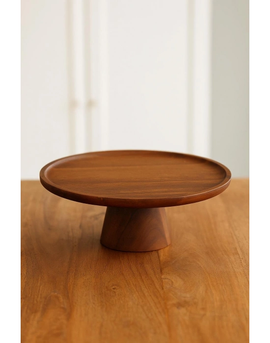 Akasya Ayaklı Sunumluk & Sunum Tabağı & Sunum Servisi 30x30x10 cm