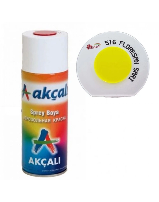 ® Akçalı Sprey Boya 400 ml 516 Florasan Sarı