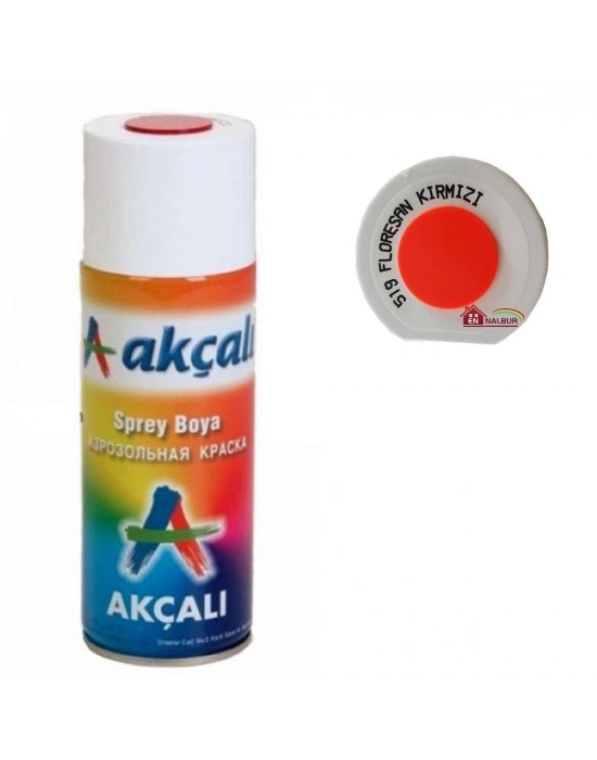 Akçalı Sprey Boya 400 ml 519 Florasan Kırmızı