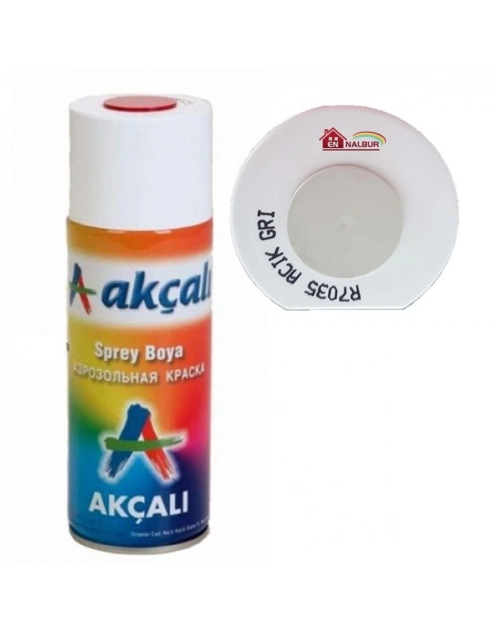 ® Akçalı Sprey Boya 400 ml 7035 Açık Gri