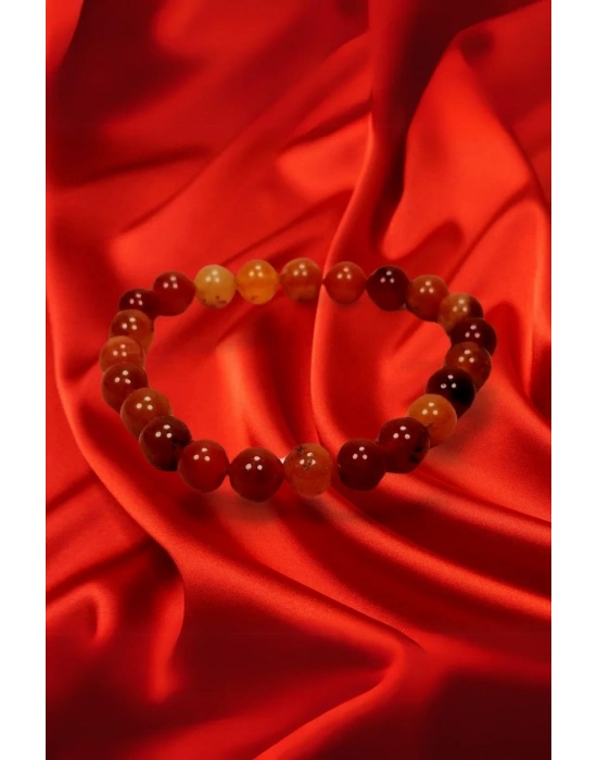 Akik Doğal Taş Bileklik Kutulu