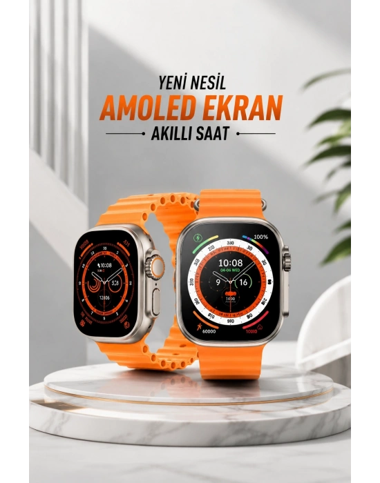 Akıllı Saat Android ve İOS Uyumlu 49 MM NFC Özelliği GPS Takibi
