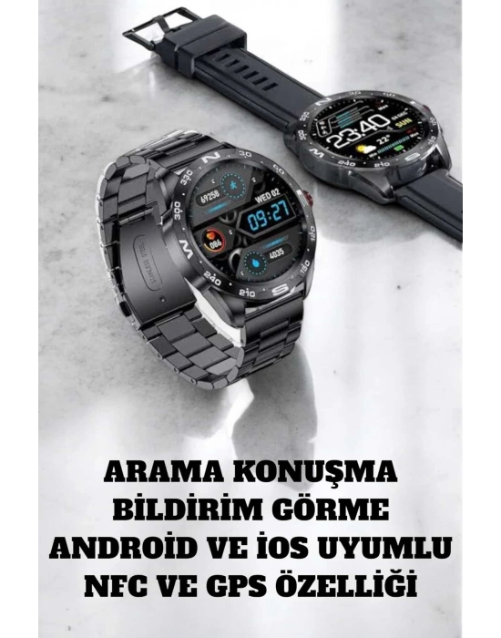 Akıllı Saat Arama Cevaplayan Titreşim Özelliğiyle Bildirim Görebilen