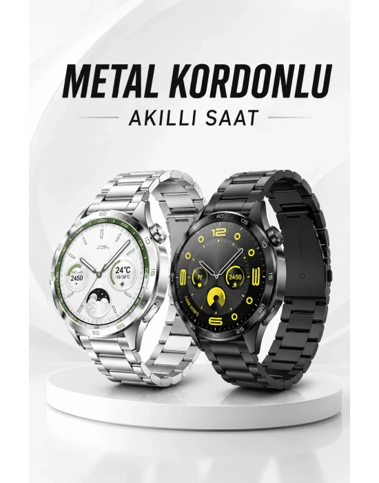 Akıllı Saat Bildirim Görme Amoled Ekran GPS Uyumlu Sesli Görüşme