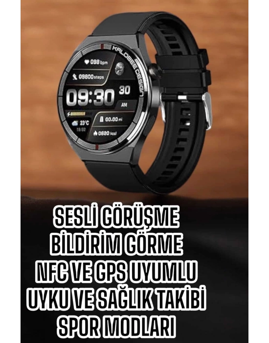 Akıllı Saat Bluetooth Bağlantılı Amoled Ekran Uyku ve Sağlık Takibi