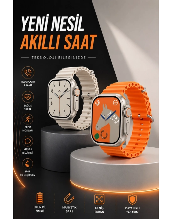 Akıllı Saat Bluetooth Bağlantılı Uyku ve Sağlık Takibi