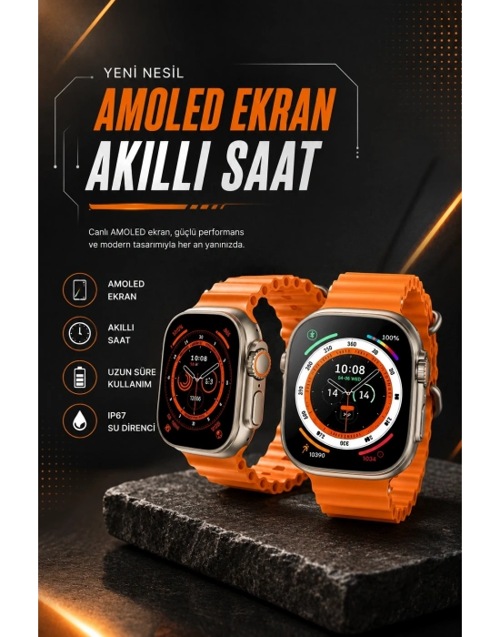 Akıllı Saat GPS Özelliği Bildirim Görme Adımsayar Sesli Görüşme Yapabilen