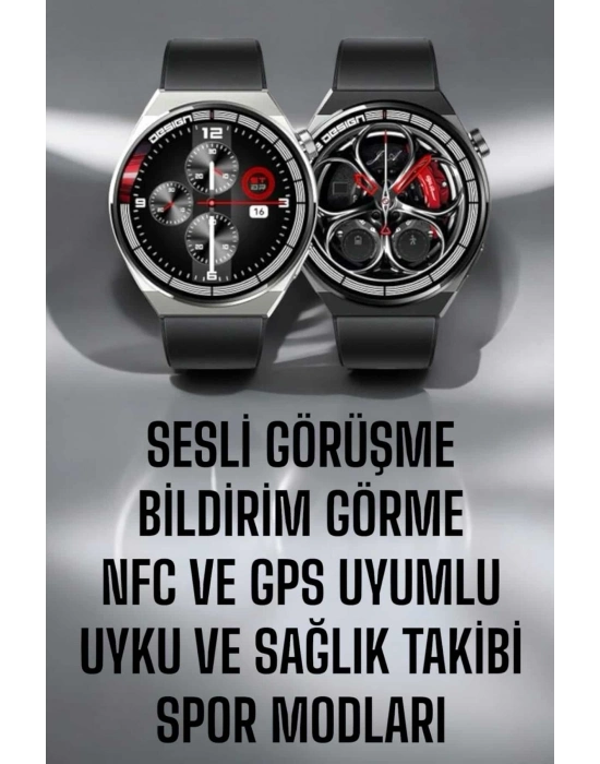 Akıllı Saat GPS VE NFC Özelliği Sesli Görüşme Dokunmstik Ekran