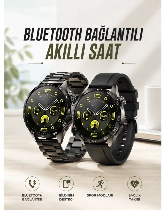 Akıllı Saat Sesli Görüşme, NFC Uyumlu, Bildirim Görme ve Uyku ve Sağlık Takibi