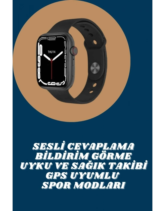 Akıllı Saat Tema Değiştirme Uyku ve Sağlık Takibi Sesli Asistan Bildirim Görme