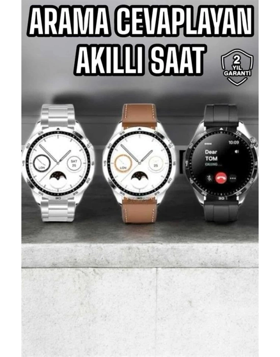 ® Akıllı Saat Titreşimli Amoled Ekran Uyku ve Sağlık Takibi Sesli Görüşme