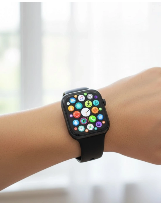 ® Akıllı Saat Yeni Nesil Android ve İOS Uyumlu Titreşim Modlu Alarm Kronometre